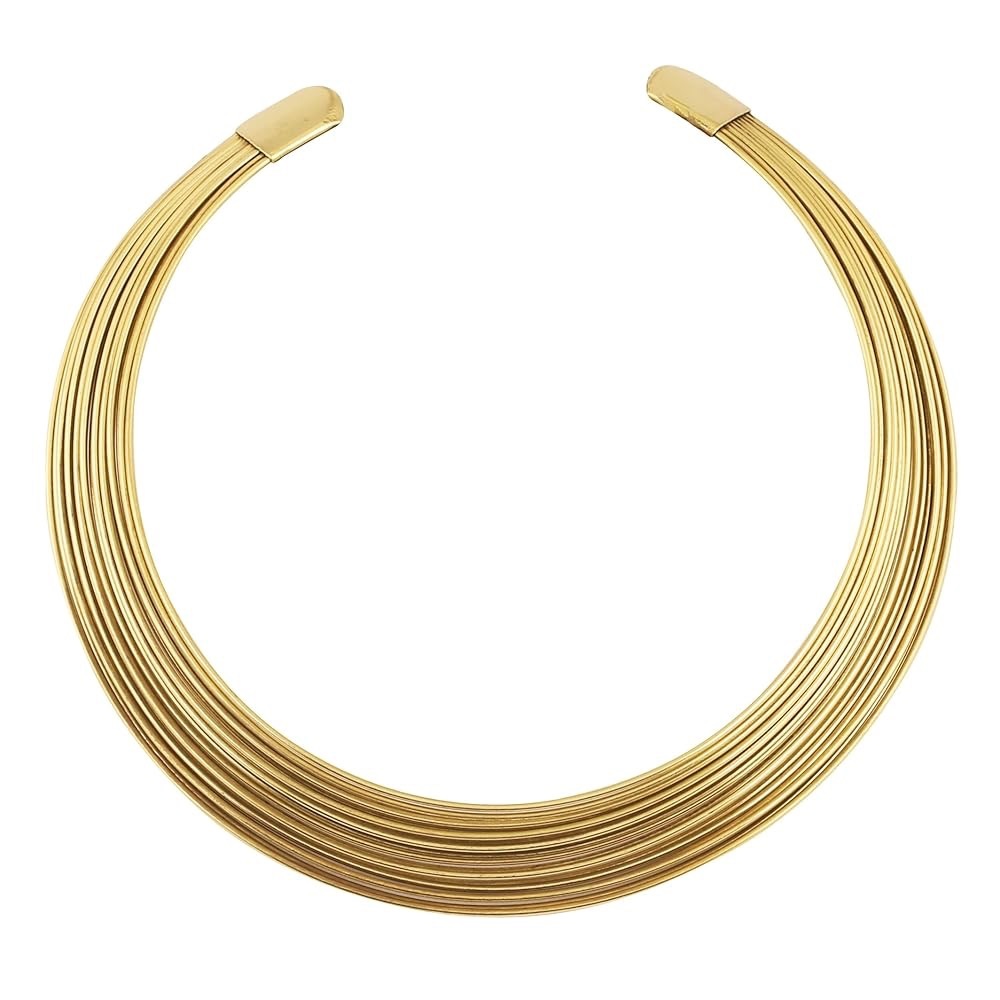 Egyptian Style Golden Choker Necklace
